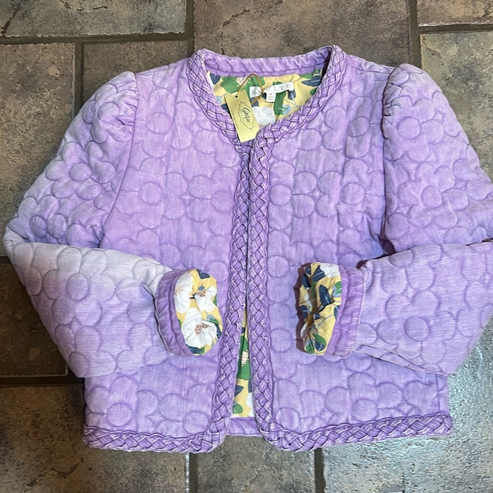 New Denim Novelty Floral Jacket